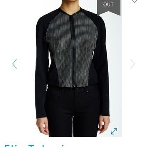 Holiday SALE🎄 Sandie Tweed Leather Jacket